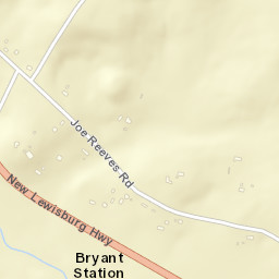 Bryant Station Tennessee Street Map