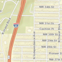 3073-3099 North Grand Boulevard, Oklahoma City, OK Street Map