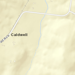 Caldwell Tennessee Street Map