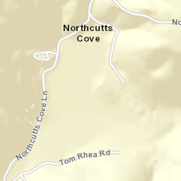 Northcutts Cove Tennessee Street Map