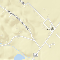 Lusk Tennessee Street Map