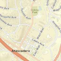 Atascadero California Street Map