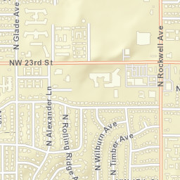 2330-2398 North Alexander Lane Bethany OK Street Map