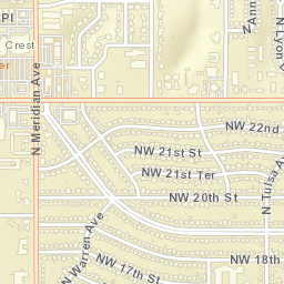2316 N Warren Ave Oklahoma City OK Street Map