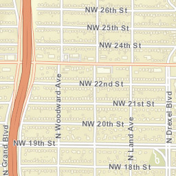 3413-3417 Northwest 18th Street Oklahoma City OK Street Map