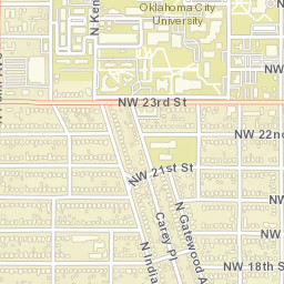 2036-2038 Northwest 26th Street Oklahoma City Street Map