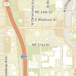 1987-2079 North Lincoln Boulevard, Oklahoma City Street Map