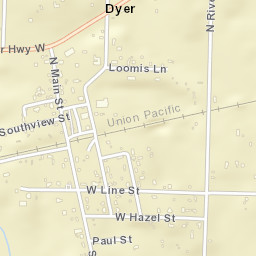 Dyer Arkansas Street Map