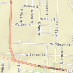 1705 West Commercial Street, Ozark, AR Street Map