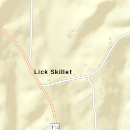 Lick Skillet Tennessee Street Map