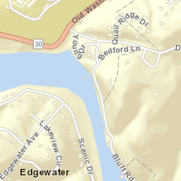 Edgewater Tennessee Street Map