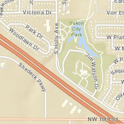 2516-2520 West Olympic Drive Yukon OK Street Map