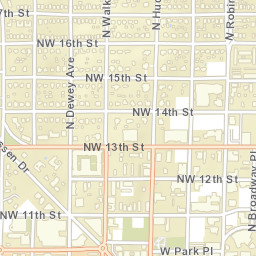 1501 North Hudson Avenue Oklahoma City Street Map