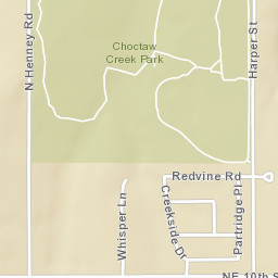 1438-2100 North Henney Road Choctaw Street Map