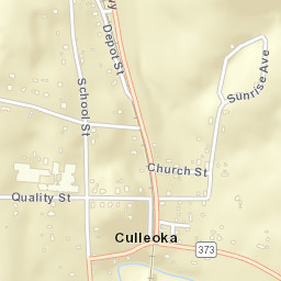 Culleoka Tennessee Street Map