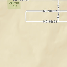 13701-13705 Northeast 8th Street Choctaw Street Map