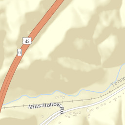 Rockdale Tennessee Street Map