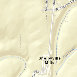 Shelbyville Mills Tennessee Street Map