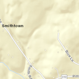 Smithtown Tennessee Street Map