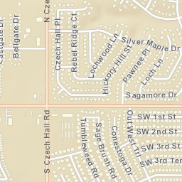 11997-12159 W Reno Ave, Yukon, OK 73099 Street Map