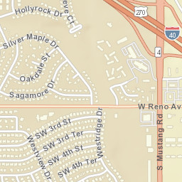 I-40 Yukon OK 73099 America Street Map