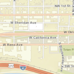 101-151 North Kentucky Avenue Oklahoma City OK Street Map