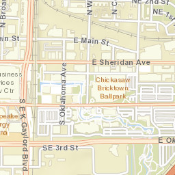 95 S Oklahoma Ave Oklahoma City Street Map