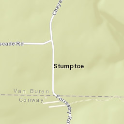 Stumptoe Arkansas Street Map
