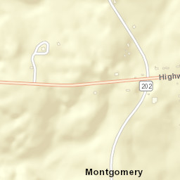 Montgomery Tennessee Street Map