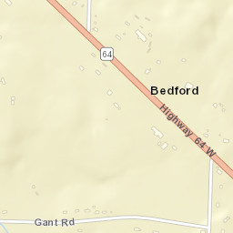 Bedford Tennessee Street Map
