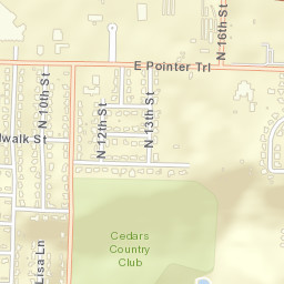 1101-1103 Northview Dr Van Buren Street Map