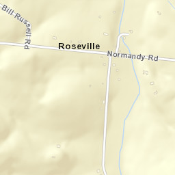 Roseville Tennessee Street Map