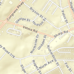 Hutsell Tennessee Street Map