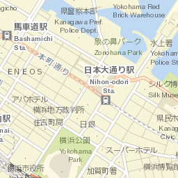 Yokohama, Japan Street Map
