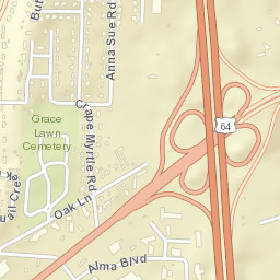 2839-3021 Oak Lane, Van Buren, AR 72956 Street Map