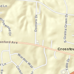 Crosstown Tennessee Street Map