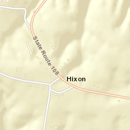 Hixon Tennessee Street Map