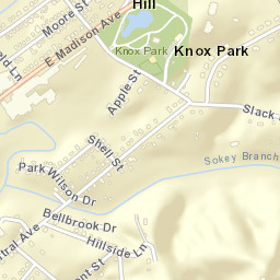 Ingleside Hill Tennessee Street Map