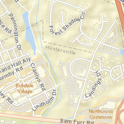 8712 Lindholm Drive, Birkdale Village, Huntersville Street Map
