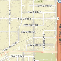 2401-2499 Southwest Grand Boulevard Oklahoma City OK Street Map