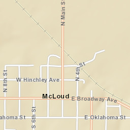 400-498 East Broadway Avenue, McLoud Street Map