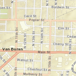 2-38 South 11th Street, Van Buren, AR Street Map