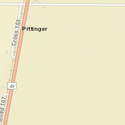 Pittinger Arkansas Street Map