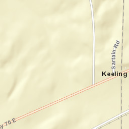 Keeling Tennessee Street Map