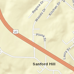 Sanford Hill Tennessee Street Map