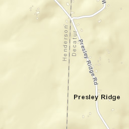 Presley Ridge Tennessee Street Map
