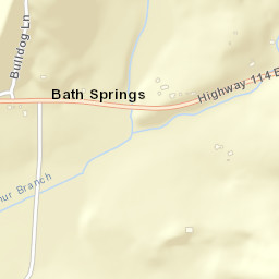 Bath Springs Tennessee Street Map