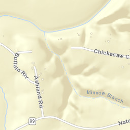 Ashland Tennessee Street Map