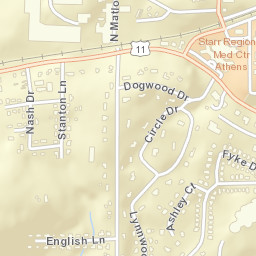 Avalon Heights Tennessee Street Map