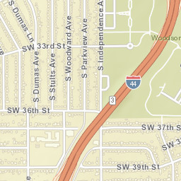 Will Rogers Expressway, Oklahoma City, OK Street Map